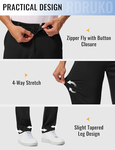 Rdruko Men's Golf Stretch Pants