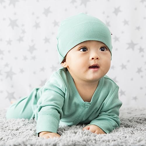 Image of Babysoy Unisex Baby Long Sleeve Gown Sleep Sack, Ultra Soft Nightgown, Newborn Reversible Mittens