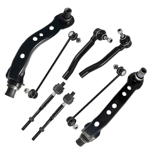 Image of Detroit Axle - Front Upper Control Arms + Sway Bar + Outer & Inner Tie Rods Replacement for 2013-2019 Nissan Sentra 2013-2020 NV200-8pc Set