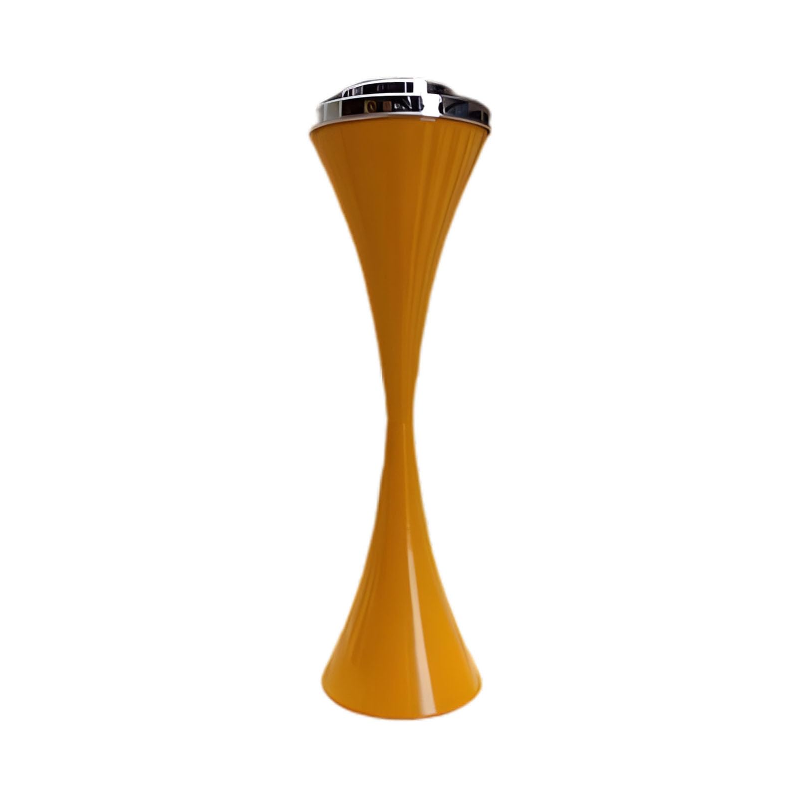 Yrohgkpn Yellow Sturdy Metal Standing Pipe Receptacle Featuring Spacious 17Cm Bowl And Locking Lid For Various Settings Ergonomic Ashtray