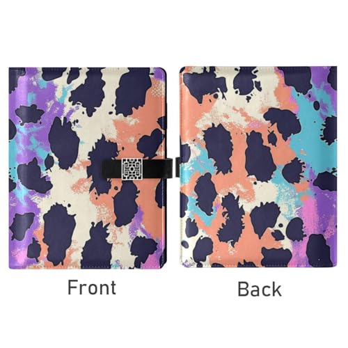 Carnet de notes ligné cuir violet fini les idées perdues grâce au format poche