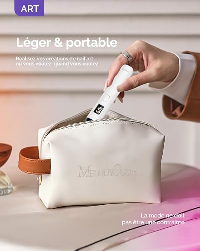 MelodySusie Lampe UV Ongles Gel ART01R Mini Lampe UV pour Voyage & Retouche – vue 6