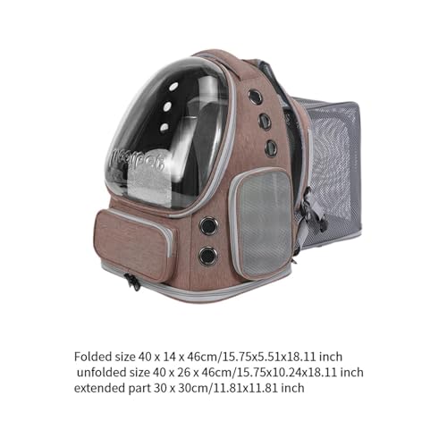 Ｂｅｓｇａ Mochila para Transporte de Gatos, Transportadora de Animais de Estimação, Expansível, Respiráv