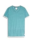 Esprit 057cc2k060 Camiseta, Azul (Turquoise 470), X-Small para Hombre