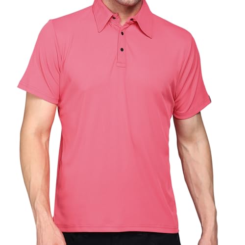 Image of INKKR Men Soild Polo Neck Texture T-Shirt