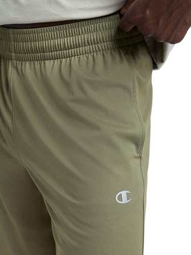 Champion Men's 10" Sport Knit Shorts, Slim Fit, Lightweight, Burnt Olive - C Logo, XX-Large - image 3