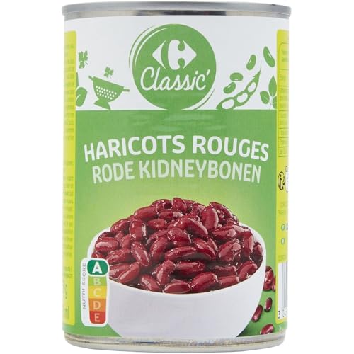 Haricots rouges en conserve pour un chili con carne rapide en famille en lot de 4