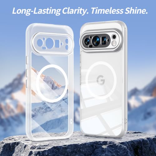 Image of Magnetic Case with Clear Back for Google Pixel 9 Pro XL, Fit for MagSafe