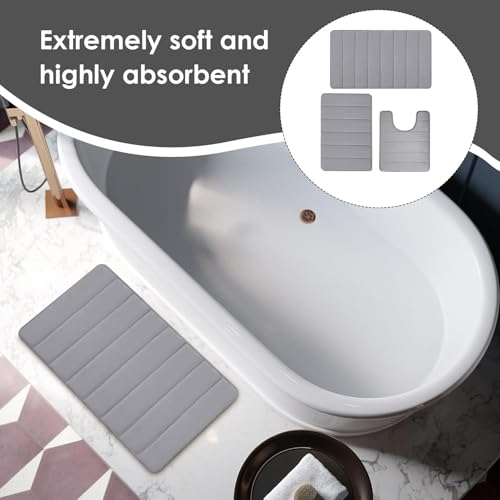 Tapis de bain absorbant et moquette de bain douce lavable pour sol - 6