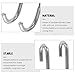 Zerodeko 2pcs 304 Stainless Steel Over Shower Door Hooks Bathroom Towel Hangers for Glass Shower Doors Tool-Free Installation Sturdy Bathroom Towel Hook Organizer