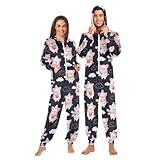 Tissu confortable : fabriqué à partir d'un mélange doux de polyester et d'élasthanne, ce pyjama grenouillère pour femme offre chaleur et confort pendant les jours d'automne et d'hiver.