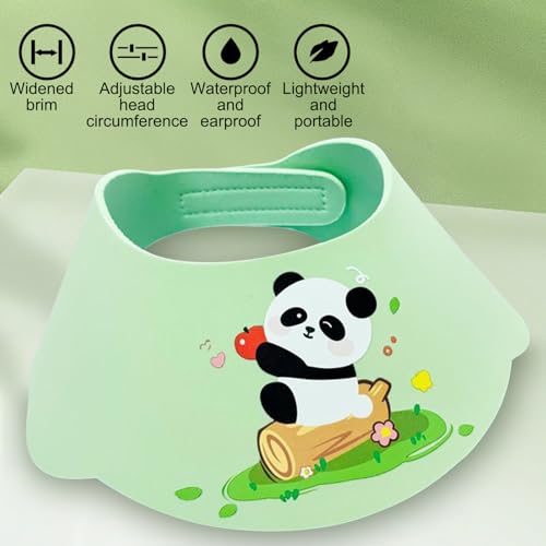 Miniatura 4 de Deegbbyi Gorro De Ducha Para Bebé, Ajustable Para Gorro Ducha Para Bebés, Champu Gorra Infante Impermeable, Protector De Pelo Para Niños, Para Infante Sombrero Champú Evite Que Agua Fluya Ojos Y Cara