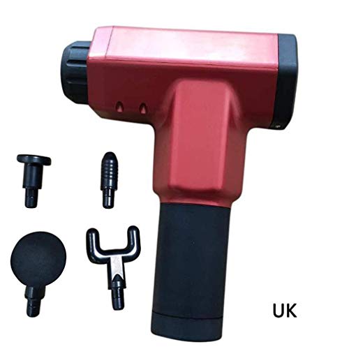 Kinshops Physiotherapy Muscle Massage Gun Health Massage Deep Relaxation Device High Frequency Vibration Impact Fascia Gun Red