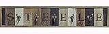 Personalized Wooden Coat Rack with Metal Hooks, Rustic Wall Mounted Entryway Storage, Custom Modern