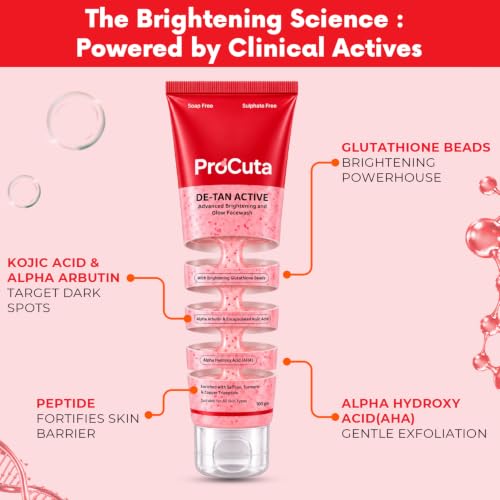 ProCuta De-Tan Active Brightening Face Wash, 100 g - Image 4