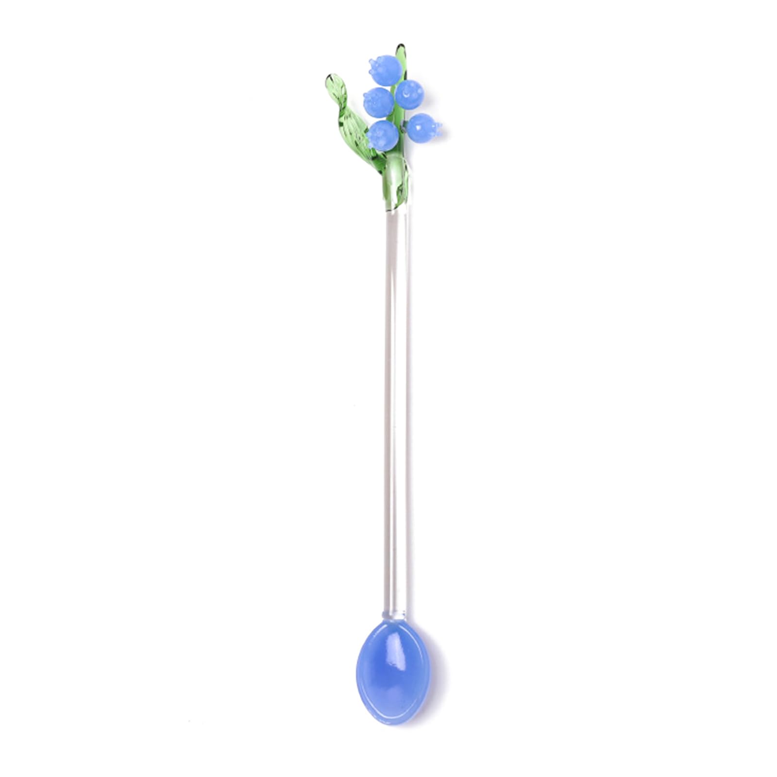 Tsophreniq Tableware Dessert Spoon Dessert Utensils Coffee Mixing for Stirring Bells Orchids Flower Rod Bells Orchids Rod