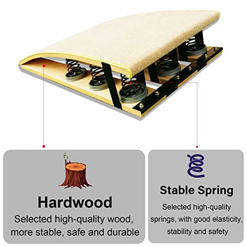 LXLZYXSF Springboard Vault Training Aid Gymnastics Skills Practice Elastic Board - 9 Springs, Heavy Duty High Jump/Long Jump/Backflip Exercise Equipment
