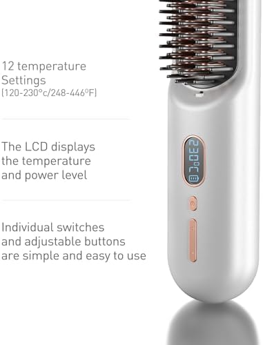 Effortless Style: Review MODESTY Portable Cordless Hair Straightener Brush