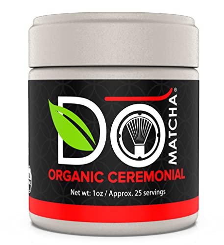 Domatcha - Organic Ceremonial Green Tea Matcha Powder, Natural Source Of Antioxidants, Caffeine, And L-Theanine, Promotes Focus And Relaxation, Kosher, 25 Servings (1 Oz) #TOP2