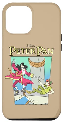 Coque iPhone 12 Pro Max Disney Peter Pan rigide avec mât coloré