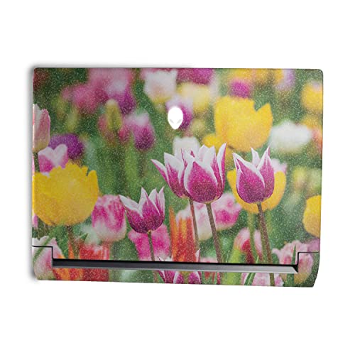 MightySkins Glossy Glitter Skin Compatible With Alienware M15 R7 (2022) Full Wrap Kit - Field Of Tulips | Protective Durable High-Gloss Glitter Finish | Easy To Apply & Change Styles | Made in the USA
