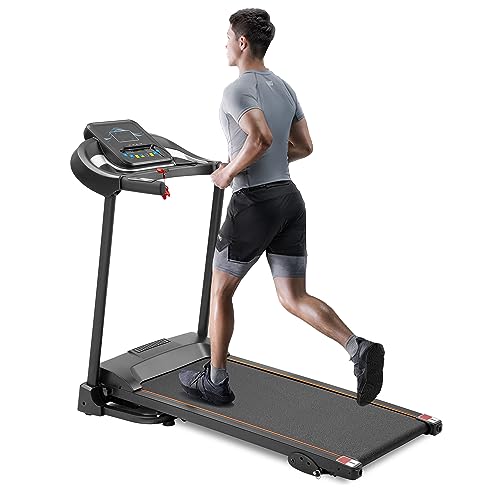 Caminadora plegable compacta con altavoces y control de inclinación