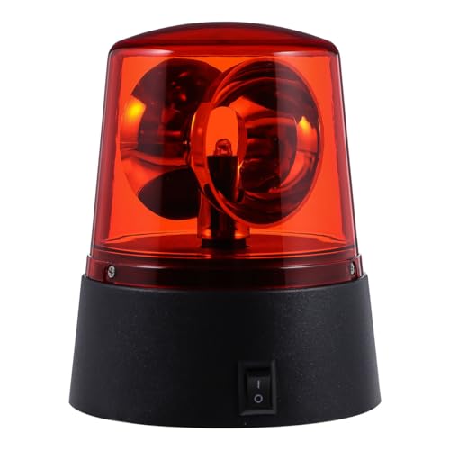 ibasenice Mini Gyrophare LED Rouge à Piles, Balise Lumineuse de Police et Pompier pour Enfant, Lampe d'Ambiance Décorative pour Fête, Chambre et Jeu de...