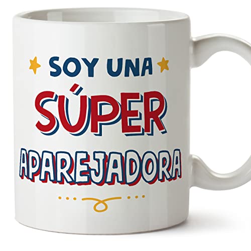 MUGFFINS Tazas para APAREJADORA mujer - En Español - Soy Súper - 11 oz / 330 ml - Regalo original y divertido
