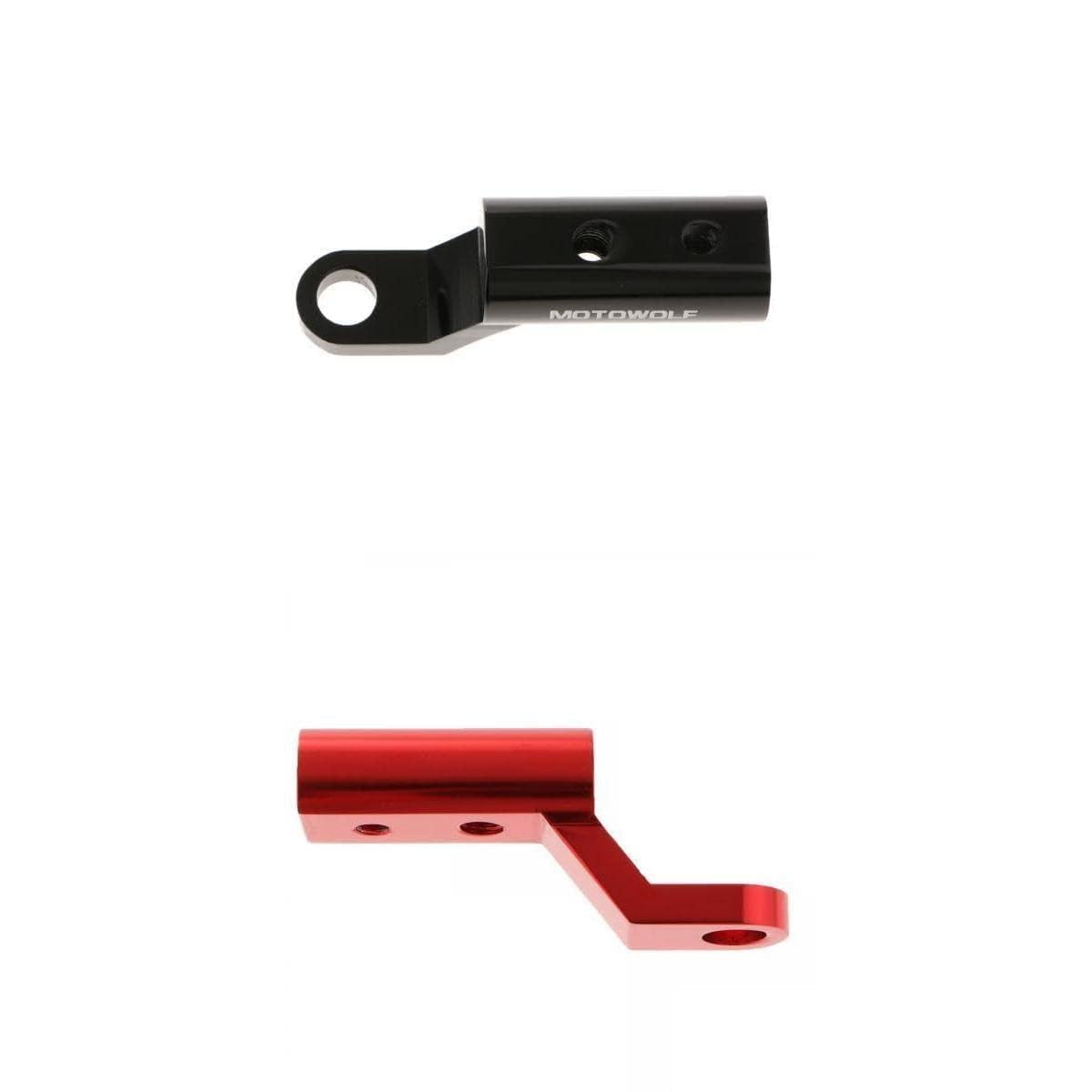 2pcs Motorcycle Rearview Mirror Expander Bracket Holder Mount-image-2