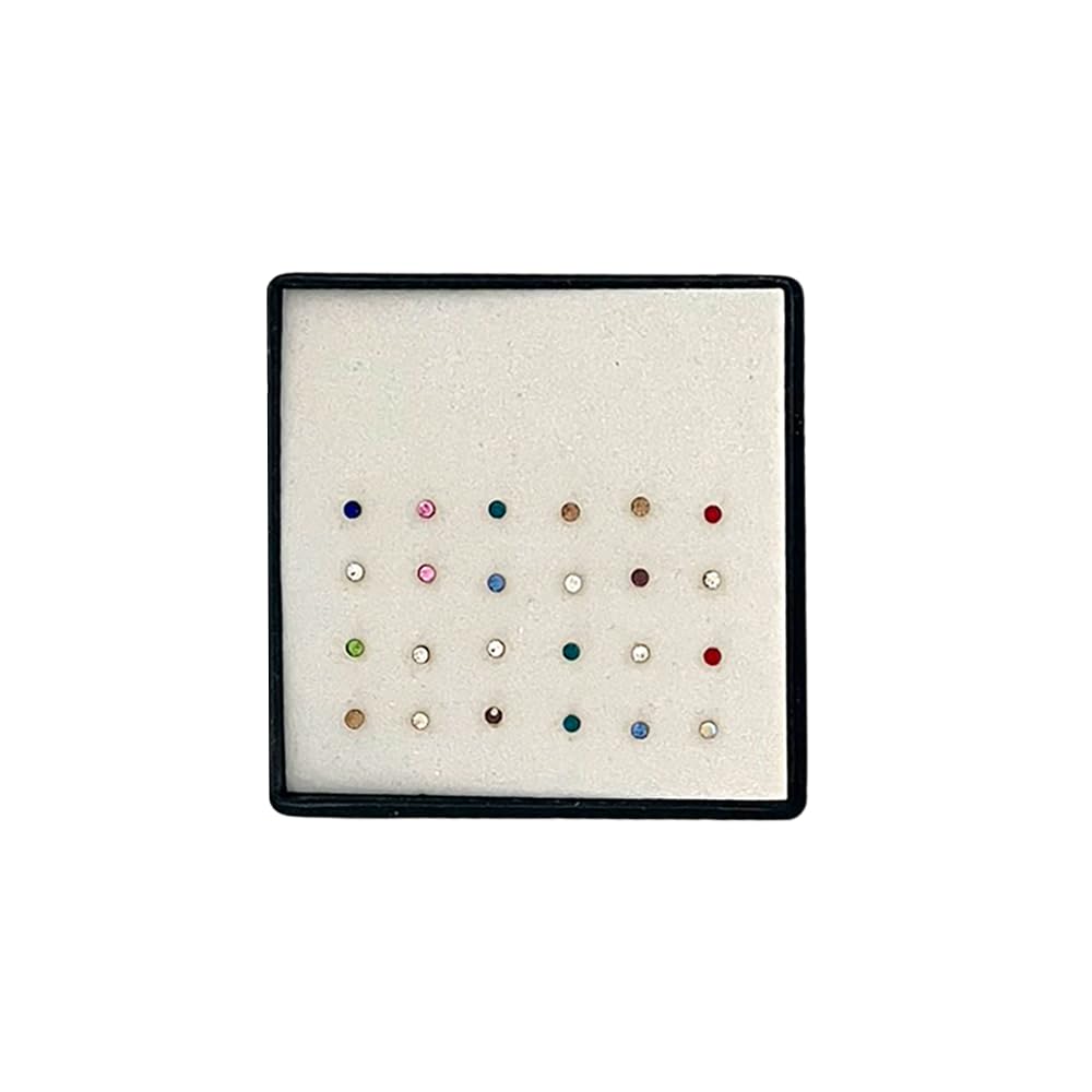 VIE Nose Ring Collection Box, 24 Pieces, Other Colour - Image 2