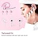HEIBAS Bluetooth Headset, Wireless Bluetooth Earpiece with 500mAh Charging Case 72 Hours Talking Time Built-in Microphone for iOS Android Cell Phone, V5.1 Hand-Free Headphones for Trucker, Office-Pink