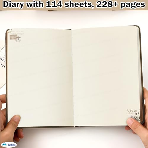 Image of FunBlast Aesthetic Diary for Girls - Kawaii Diaries, Stylish Diary, Notebooks Diary for School, Home, Office, Travel Diary & Notebook - A5 Size (114 Sheets, 228+ Pages) (Horse)