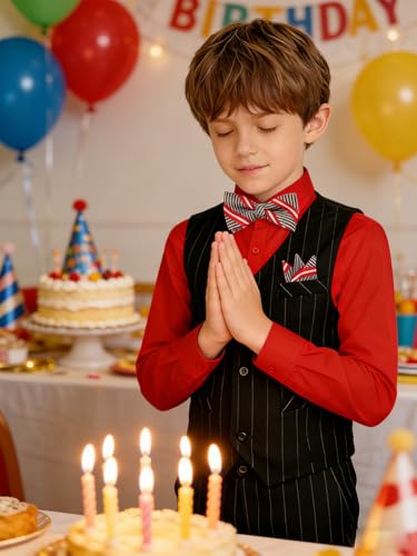 Image of Boy Suits Stripe Tuxedo Suit Set Complete Outfit Formal Wedding Party Wear Ring Bearer Outfit