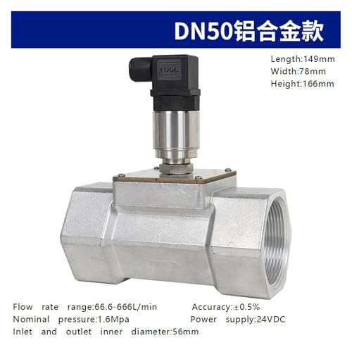 Medidor de flujo DN50 con sensor de acero inoxidable para control de caudal sin pérdidas 4