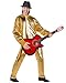 Halfchet Men's Metallic Jacket and Pants Set Jacket Men Straight Leg Trousers Costume for Men Disco Cosplay Party (Gold,XX-Large)