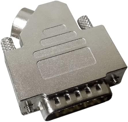 D SUB 15 Shell Angle of 45 Degrees Male Female Shared 15Pin Zinc Alloy Silver HDB26 3W3 11W1