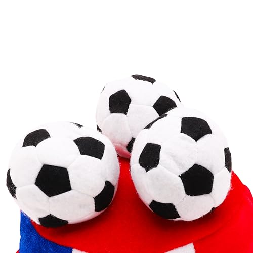 Toyland® France Flag Novelty Football Fan Top Hat With 3D Footballs - Image 2