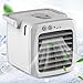 Topyond Portable Air Conditioner Mini Air Cooler USB for Bedroom Office Desk,Cooling Humidifying Compact Lightweight Personalized Comfort for All Ages