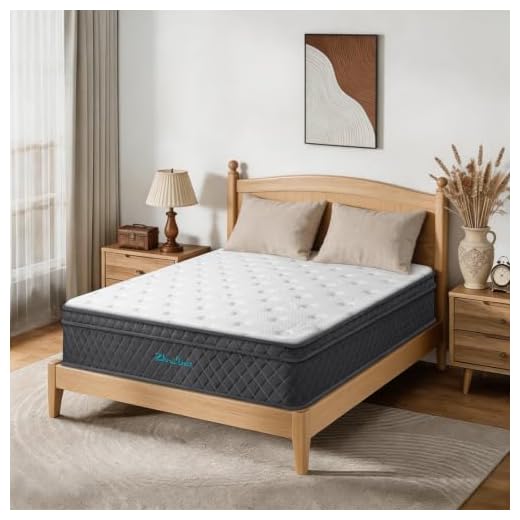 ZhruiDett Queen Mattress 12 Inch Queen Size Mattress Medium Firm Hybrid Mattresses Memory Foam Pocket Springs Queen Bed Matress in a Box for All Sleeping Positions Motion Isolation Comfortable Sleep