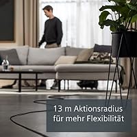 Siemens Staubsauger mit Beutel Q5.0 extreme silencePower VSQ5X1230, ideal für Allergiker, Hygiene-Filter, starke Saugleistung, Bodendüse für Parkett, Teppich, Fliesen, langes Kabel, 850 W, schwarz – Ansicht 5