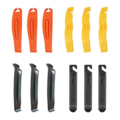 12 Stück Reifenheber Fahrrad Fahrradreifen Reparaturset Fahrradschlauch Wechsel Werkzeug Tragbare Reifenwechsel Montagehebel für die Reparatur von Fahrradreifen Demontage- und Reparaturwerkzeuge