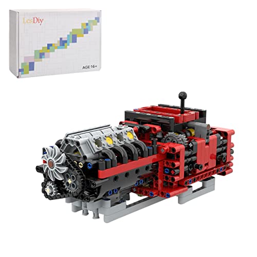 TOYGA - TOYGA Manual 8 Speed Gearbox Building Block, 685 Pieces Manual Transmission Toy Gifts for Kid Adult (Designed by TechnicBrickPower)