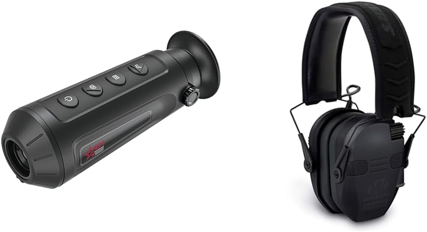 AGM Taipan TM10-256 256x192 25 Hz Thermal Monocular and Walker's Razor Quad Bluetooth Electronic Shooting Earmuffs Bundle