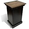 Peaceful Classics Wood Garbage Bin Cabinet - Wooden Trash Can w/Hidden Design, Stylish Kitchen Garbage Can, Amish Made Cabinet Hidden Trash Can, Handmade Waste Bin Cabinet Storage (Black) Peaceful Classics Wood Garbage Bin Cabinet - Wooden Trash Can w/Hidden Design, Stylish Kitchen Garbage Can, Amish Made Cabinet Hidden Trash Can, Handmade Waste Bin Cabinet Storage (Black)