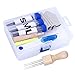 Mayboos 72 Pcs Needle Felting Kit, Needle Felting Needles, 8 Needle Felting Tool Holder, Needle Felting Foam, Awl, Glue Stick, Fingercots, Scissors and Other Felting Supplies for DIY Wool Felting