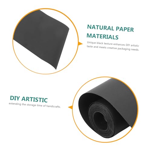Papier Kraft Noir Résistant pour Emballage de Fleurs et Créations Premium