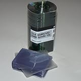 100 Ritek Ridata Business Card 24X CD-R 50MB Shiny Silver/w Vinyl Sleeves