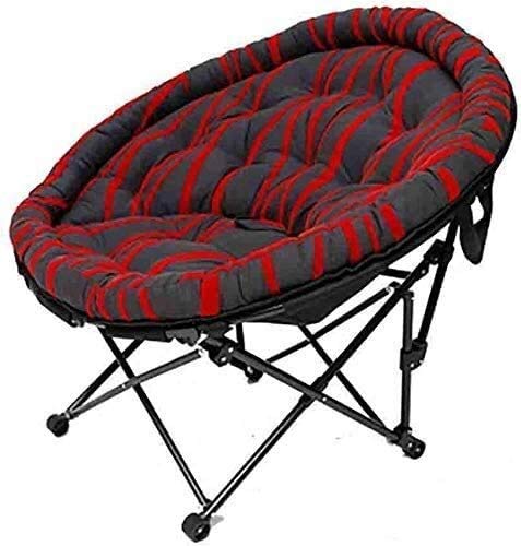 Chaise de lune ronde en velours côtelé - Fauteuil de jardin pliable 7 couleurs