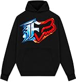 Fox Inspired Racing Men's Hooded Sweatshirt - Gift Hoodie for Foxx Love Black