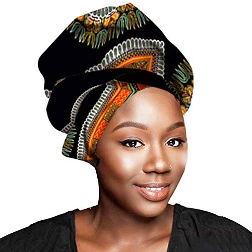 African Head Wraps, African Wax Print Head Scarf,Turban Hats for Women